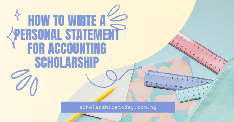 How to Write a Personal Statement for Accounting Scholarship