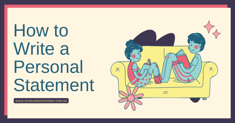 How to Write a Personal Statement