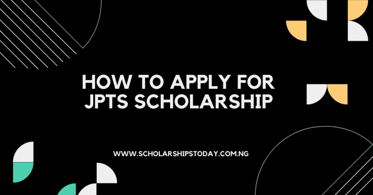 How to Apply for JPTS Scholarship