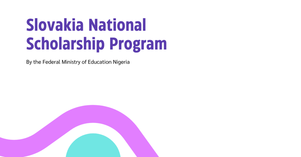 How to apply for Federal Ministry of Education Slovakia National Scholarship Program