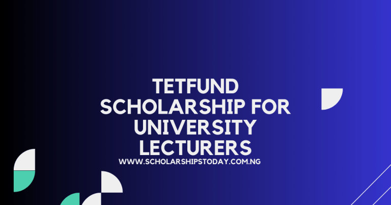 Tetfund Scholarship for University Lecturers