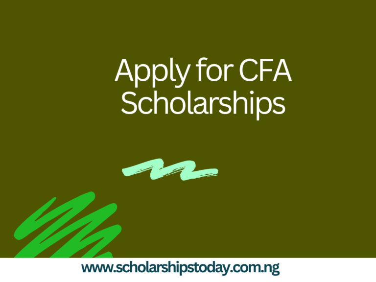 Apply for CFA Scholarships