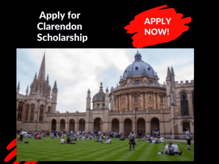 Apply for Clarendon Scholarship